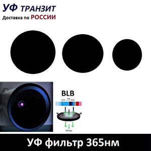 УФ фильтр 365нм для ультрафиолетового фонарика